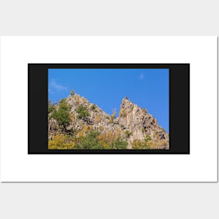 Bodetal, rock, cliff, cliff, Thale, Harz, Germany, autumn Posters and Art